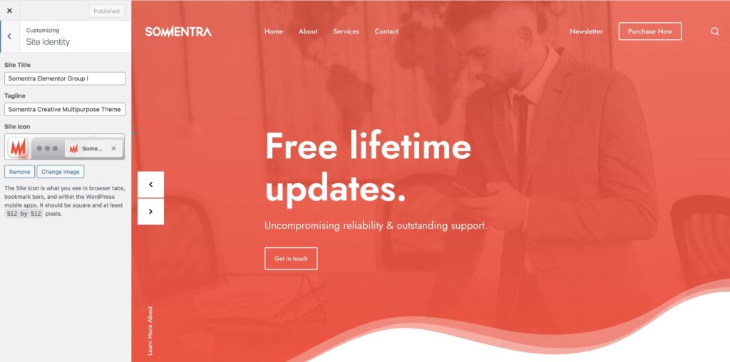 Upload the favicon in Impeka