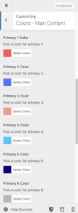 Customize Primary Colors in Impeka