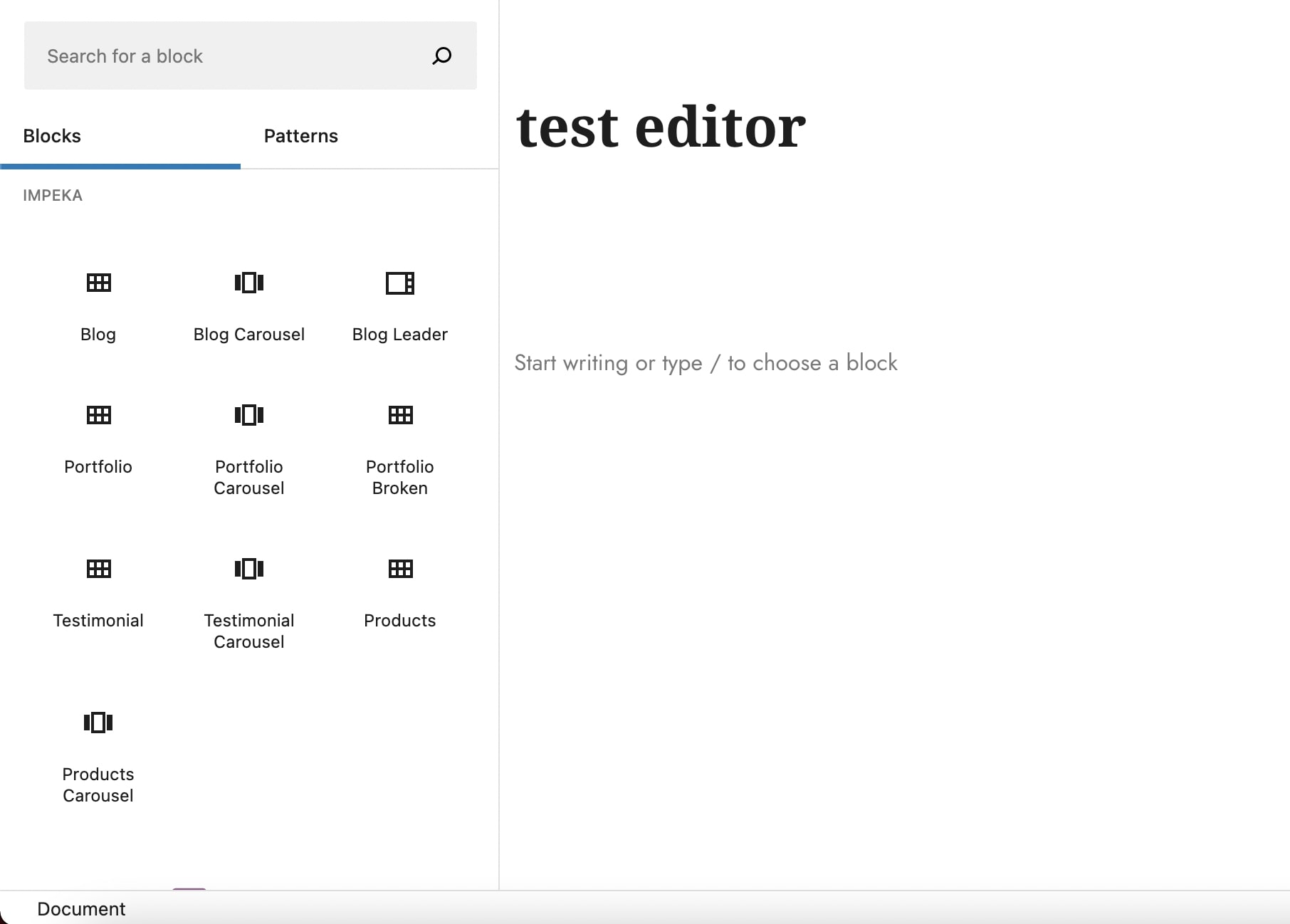 Impeka Gutenberg blocks