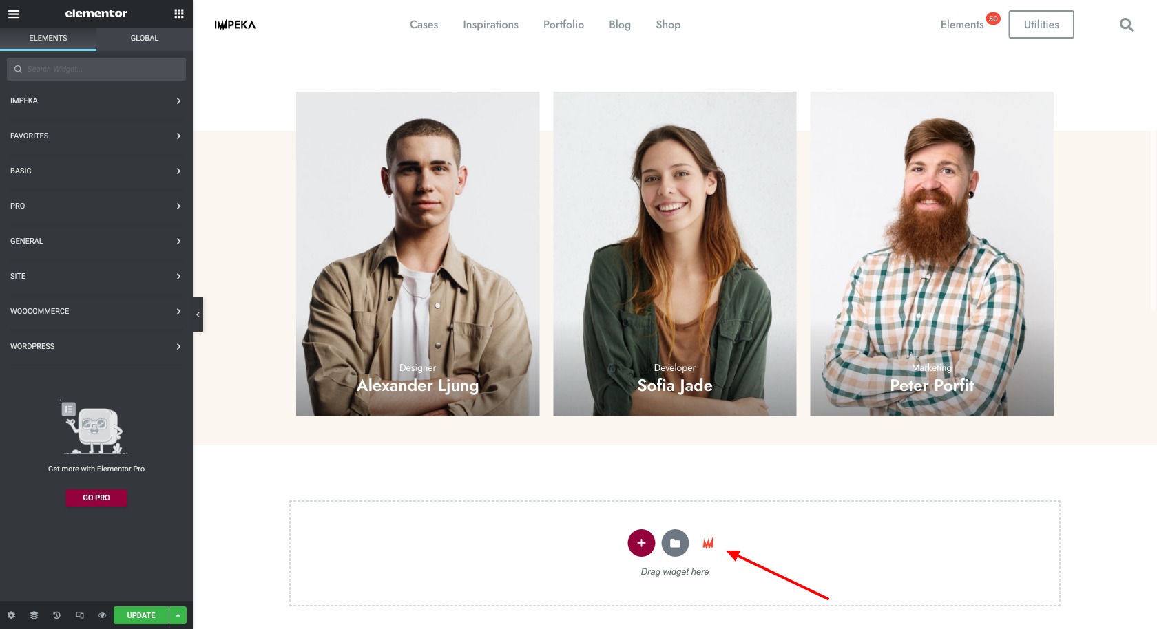 Impeka Elementor Templates